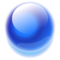Blue Circle emoji on Emojidex
